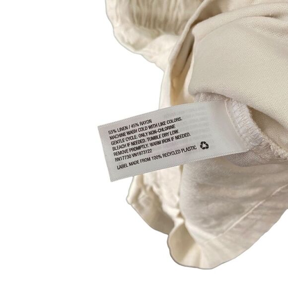 Universal Thread Romper High Neck 3/4 Sleeves in Ivory Print Size Medium - Picture 8 of 8